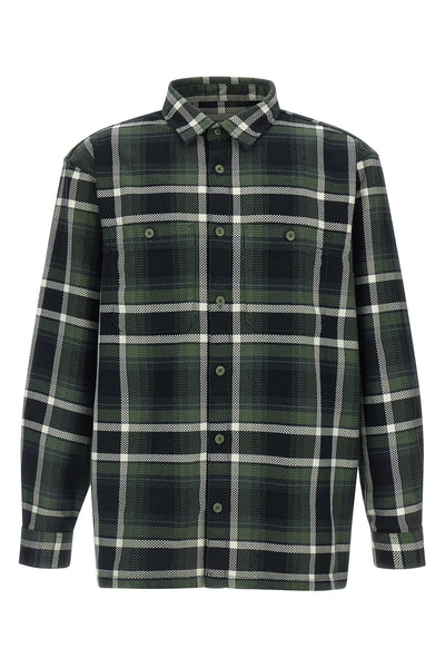 vaughn check made cotton jacquard shirt