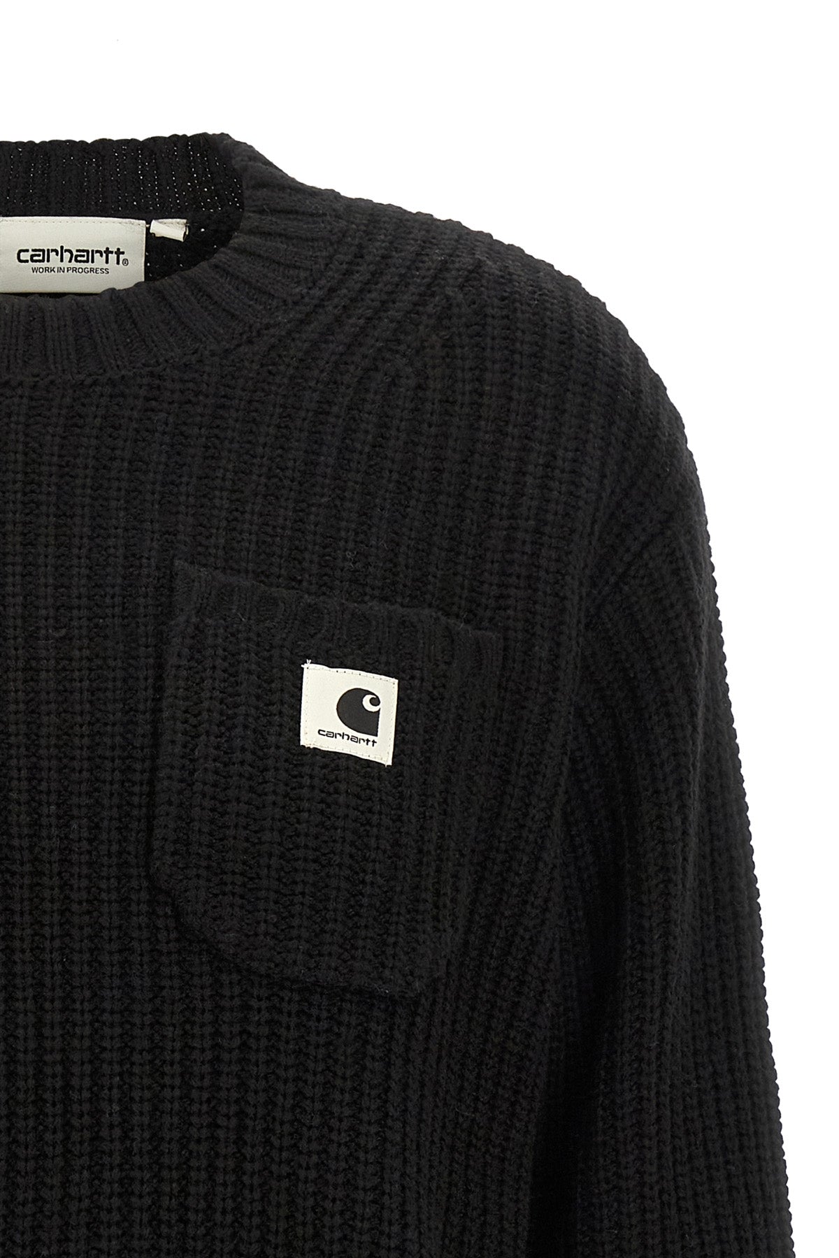 mira sweater thick-ribbed wool blend sweater