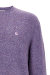 curtis sweater in mélange wool yarn blend