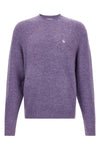 curtis sweater in mélange wool yarn blend