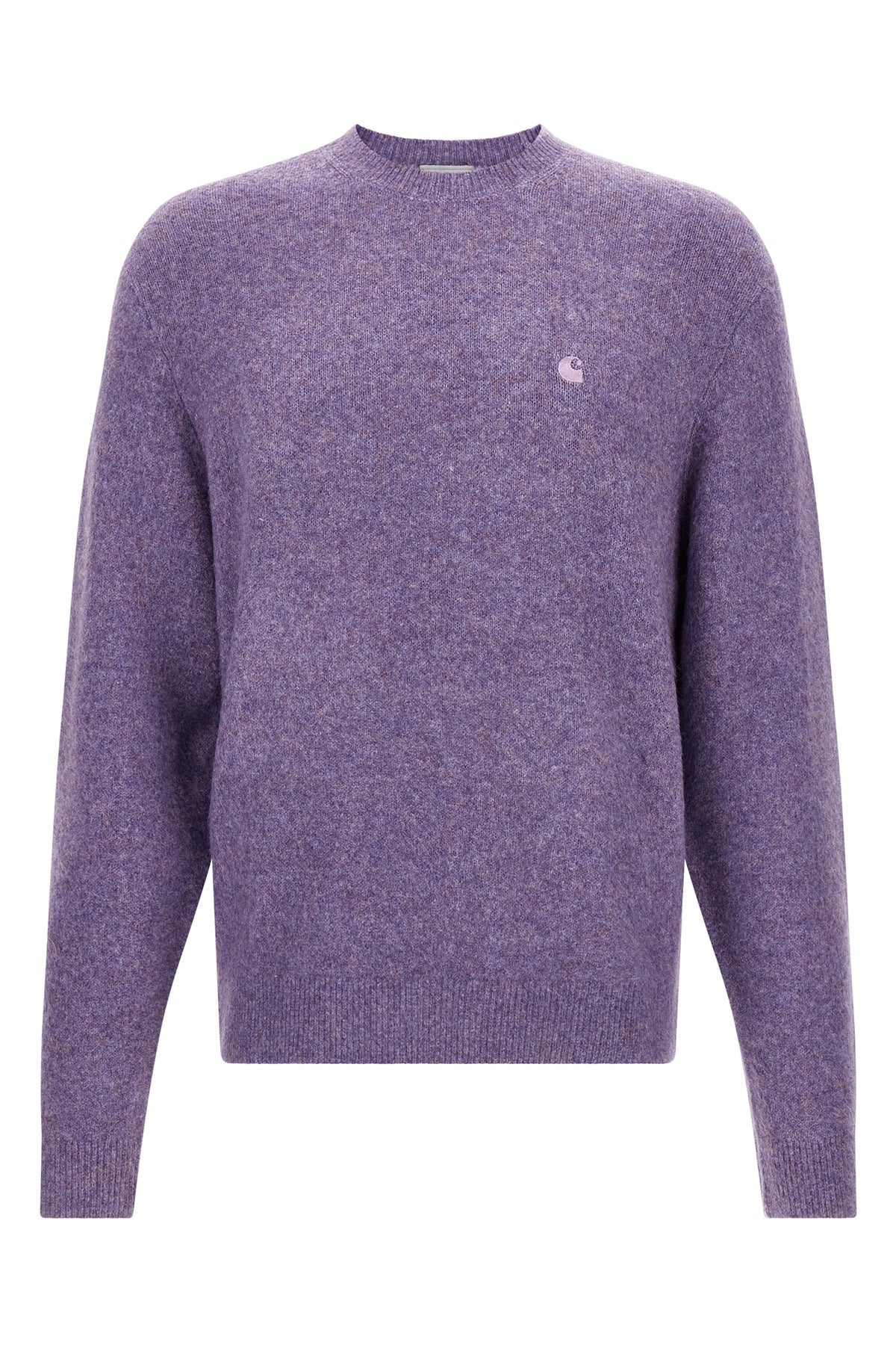 curtis sweater in mélange wool yarn blend