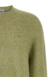 curtis sweater in mélange wool yarn blend