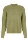 curtis sweater in mélange wool yarn blend