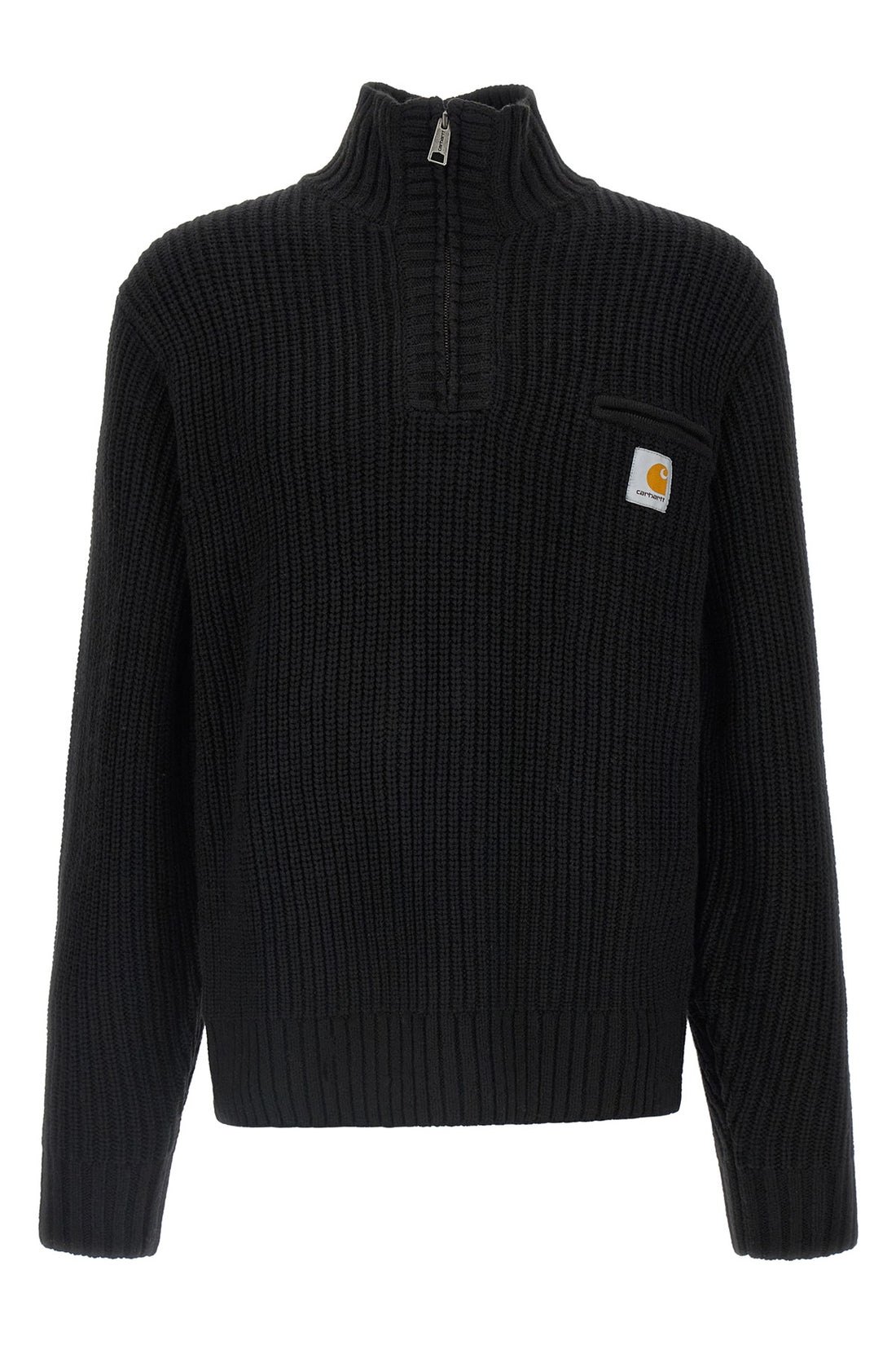 CARHARTT WIP L detroit half zip wool blend sweater