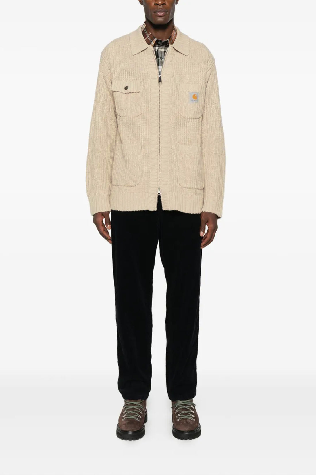CARHARTT WIP XL chore cardigan in acrylic blend yarn