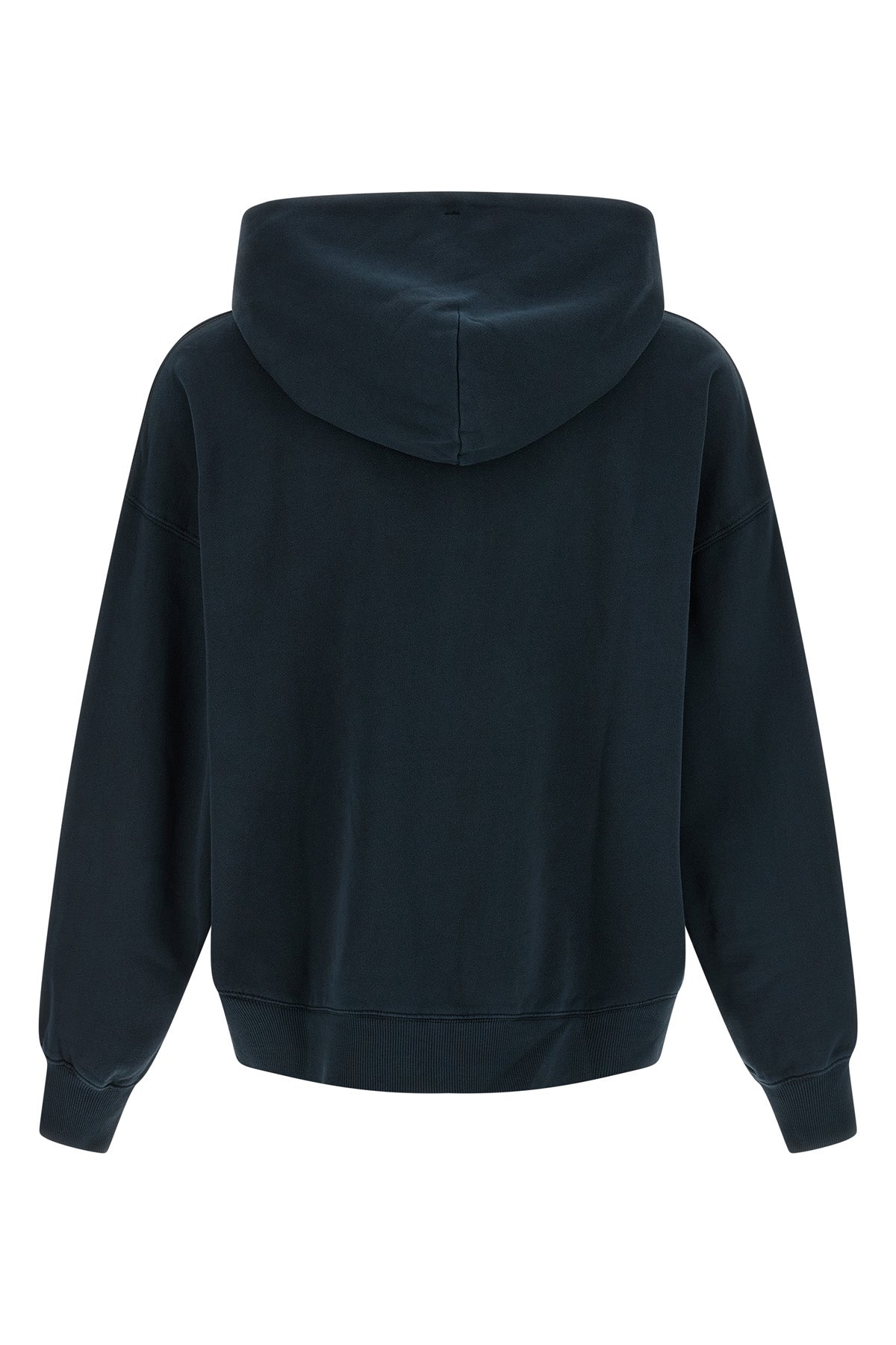 benton hoodie in heavy garment-dyed unbrushed cotton jersey
