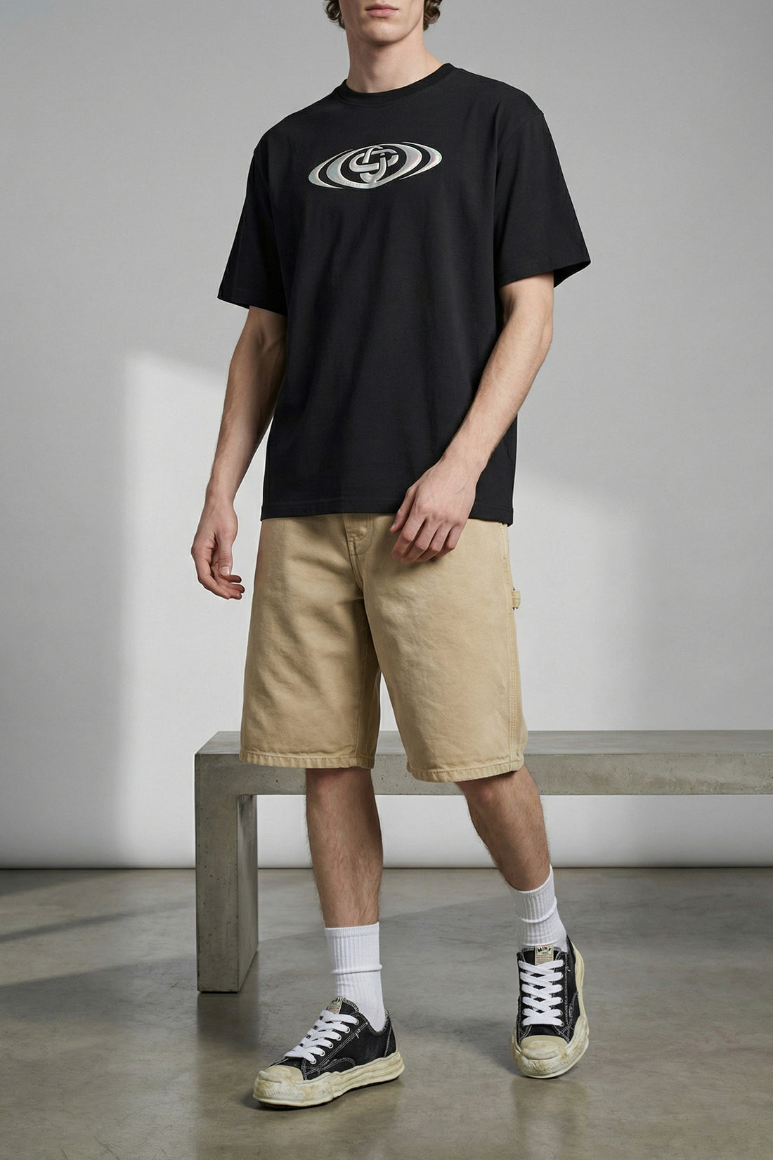 CARHARTT WIP 34 single knee dearborn cotton canvas bermuda shorts