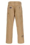 single knee graphic trousers in heavy dearborn cotton canvas