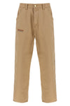 single knee graphic trousers in heavy dearborn cotton canvas