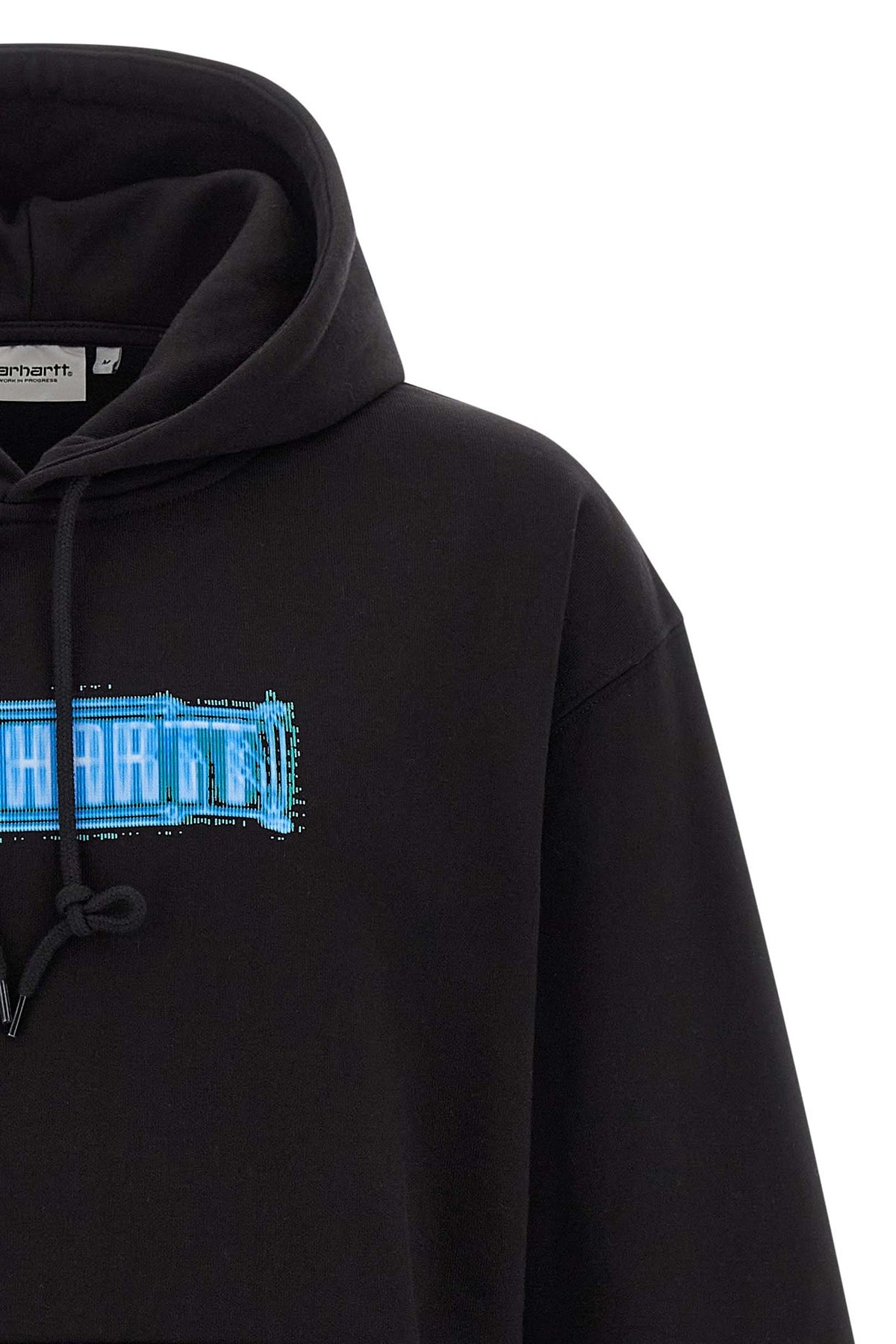 electric boogie hoodie in heavy brushed polyester-cotton jersey