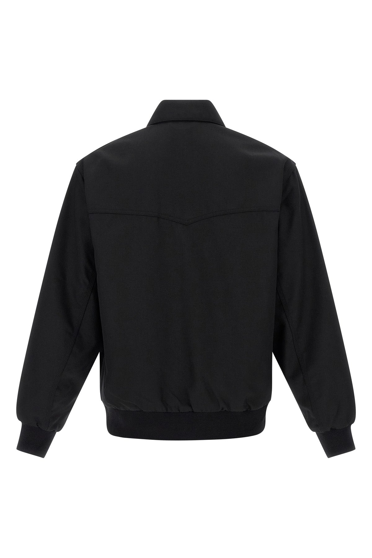 ray polyester and wool twill jacket