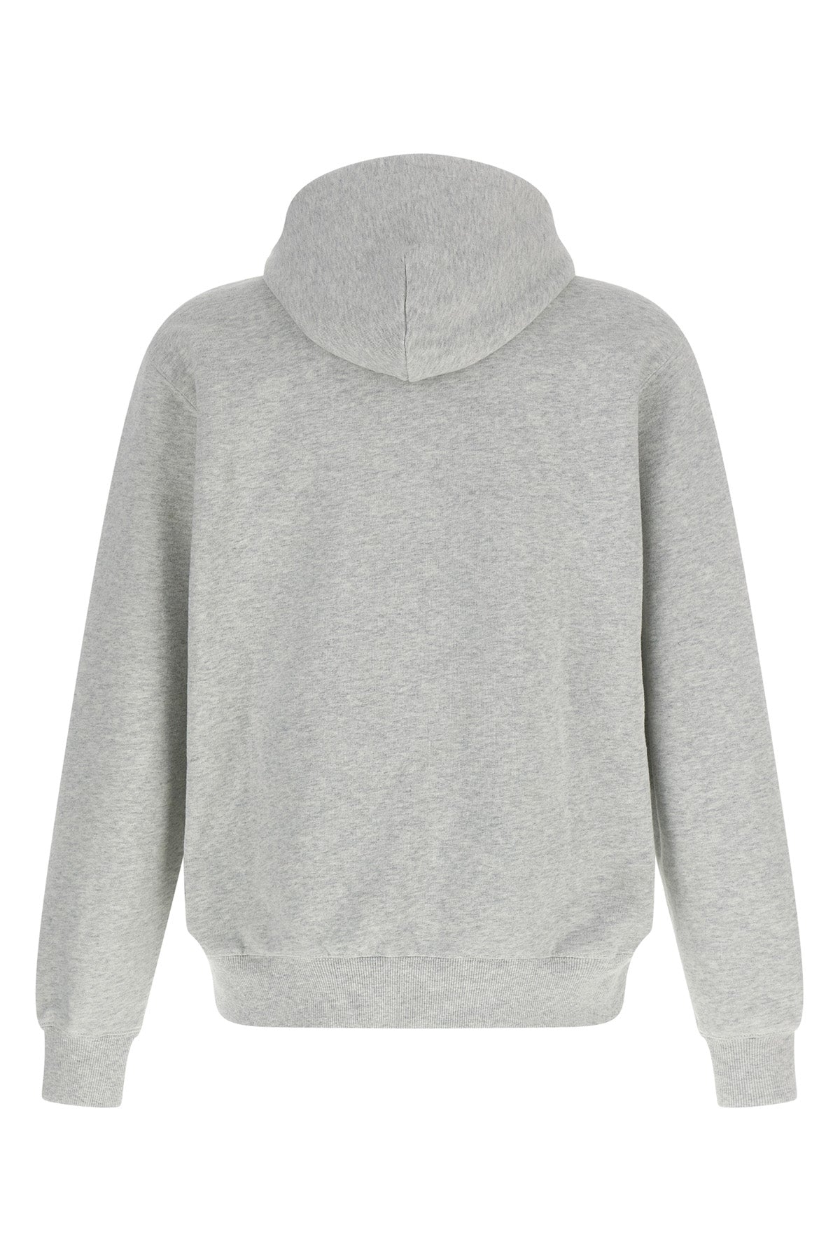 wild dog hoodie in heavy unbrushed mélange cotton jersey