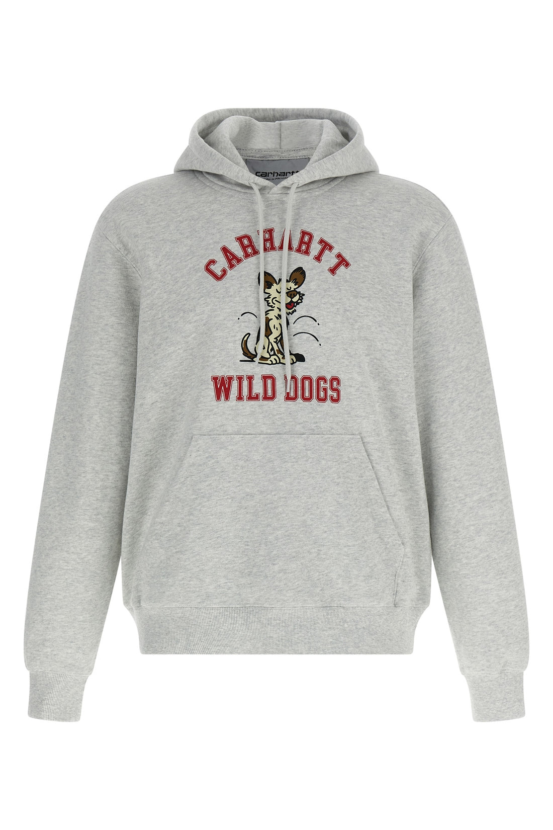 CARHARTT WIP M wild dog hoodie in heavy unbrushed mélange cotton jersey