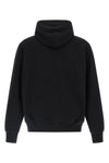 wild dog hoodie in heavy unbrushed mélange cotton jersey