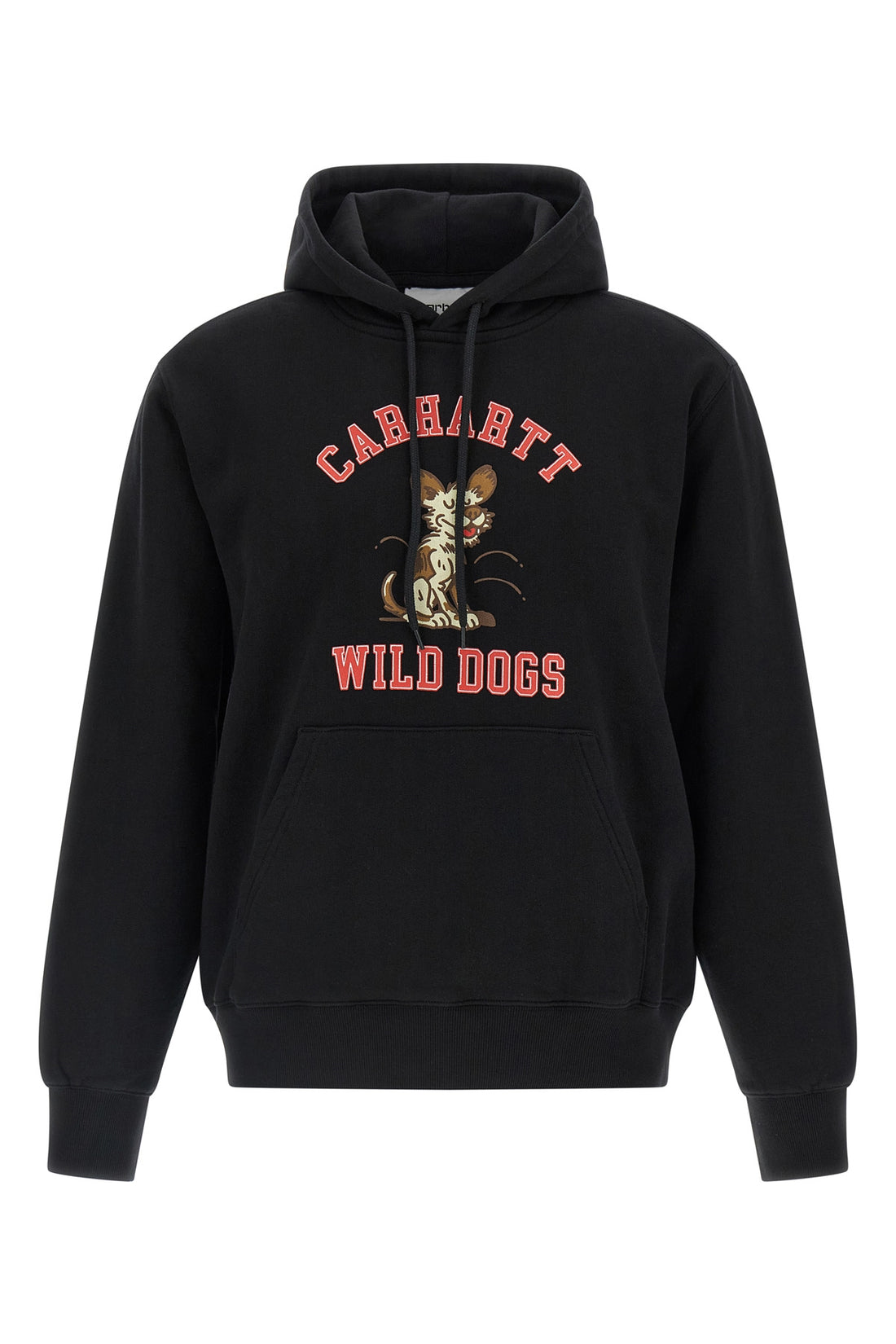 CARHARTT WIP L wild dog hoodie in heavy unbrushed mélange cotton jersey