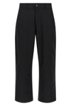 ray single knee trousers in polyester twill and medium weight wool