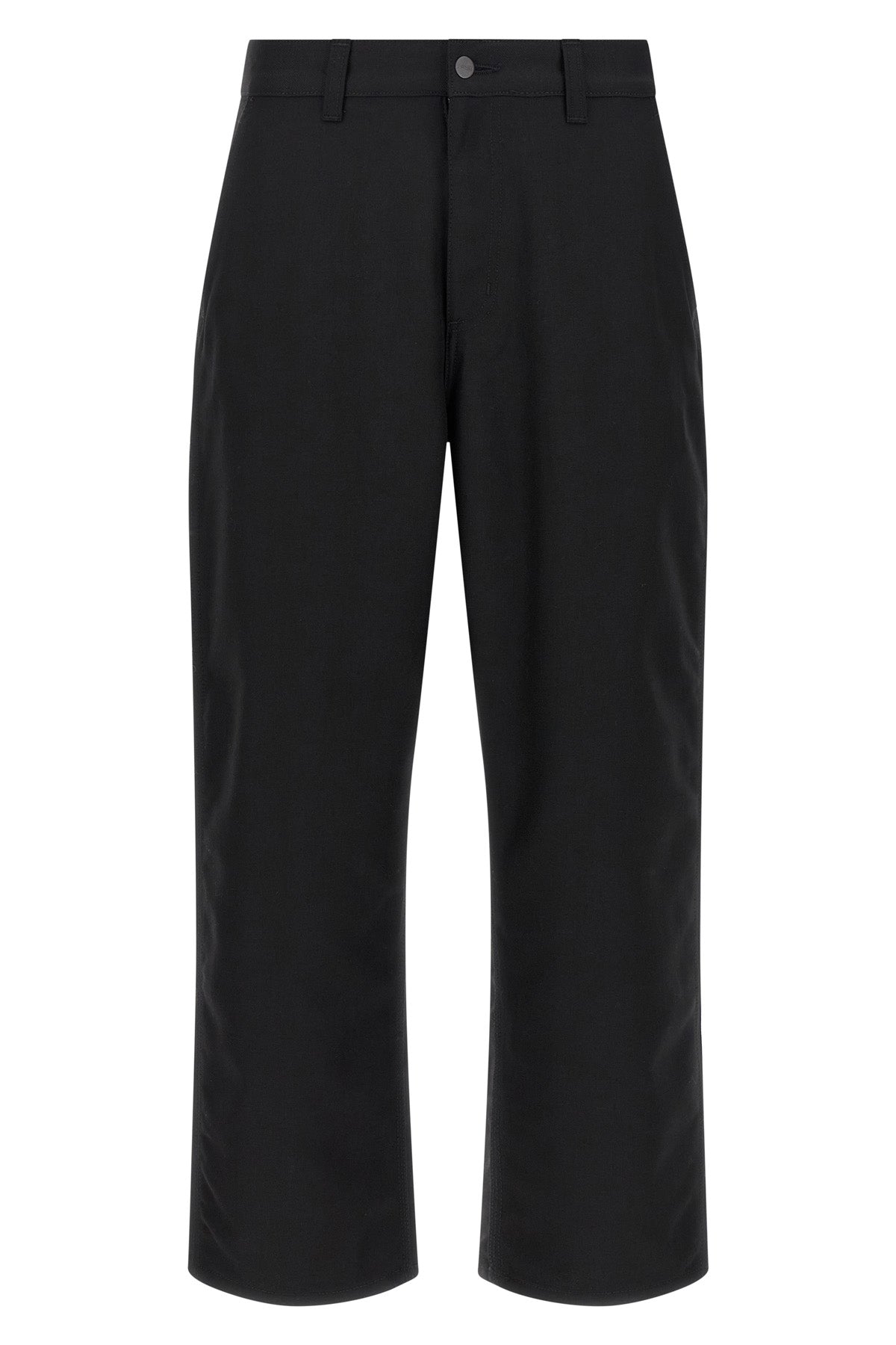 ray single knee trousers in polyester twill and medium weight wool