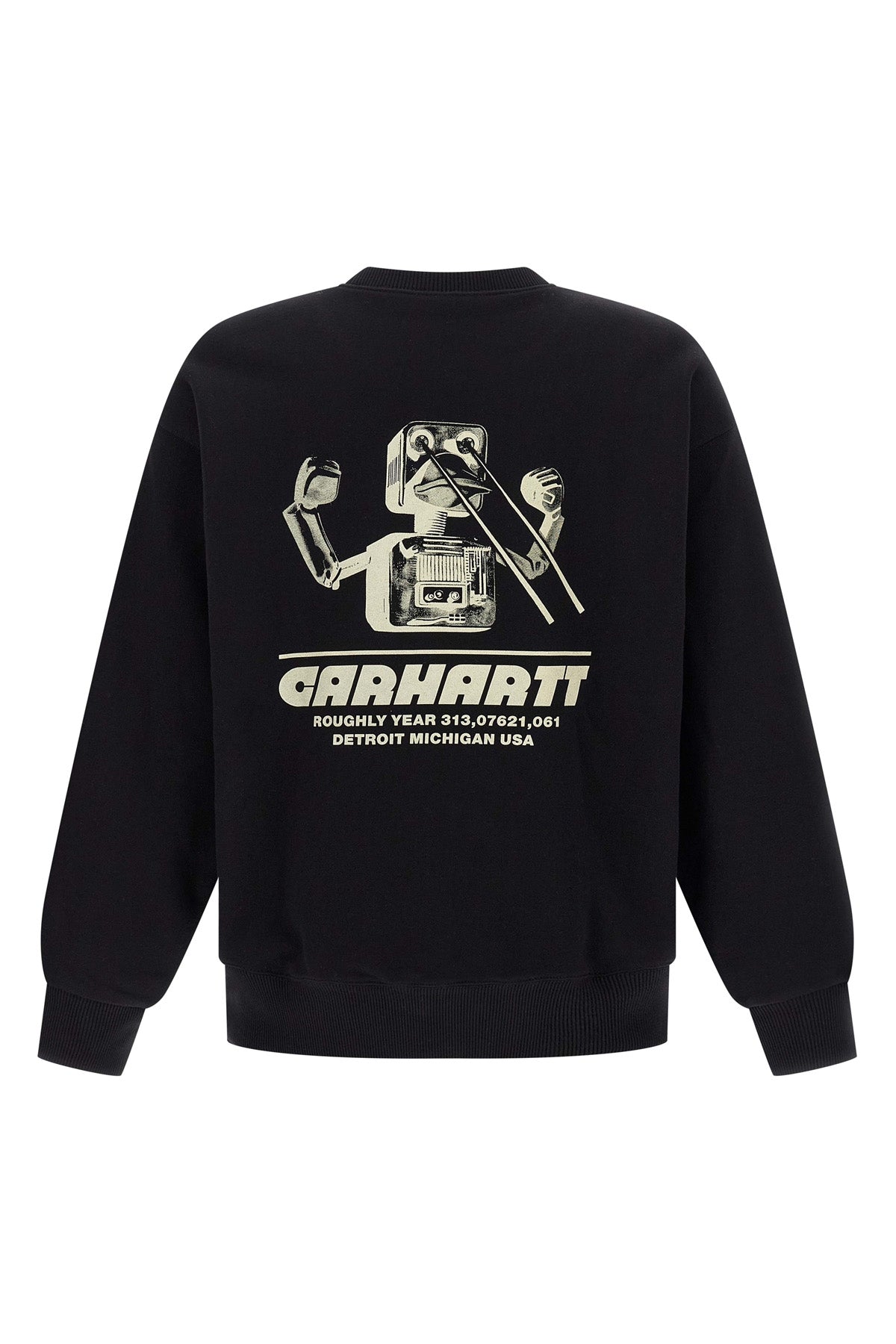 wiptopia sweatshirt in heavy unbrushed polyester-cotton jersey