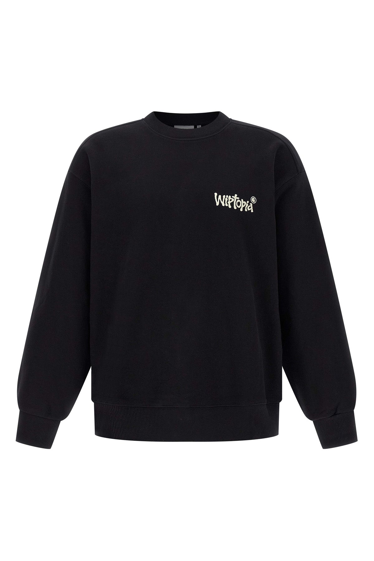 wiptopia sweatshirt in heavy unbrushed polyester-cotton jersey