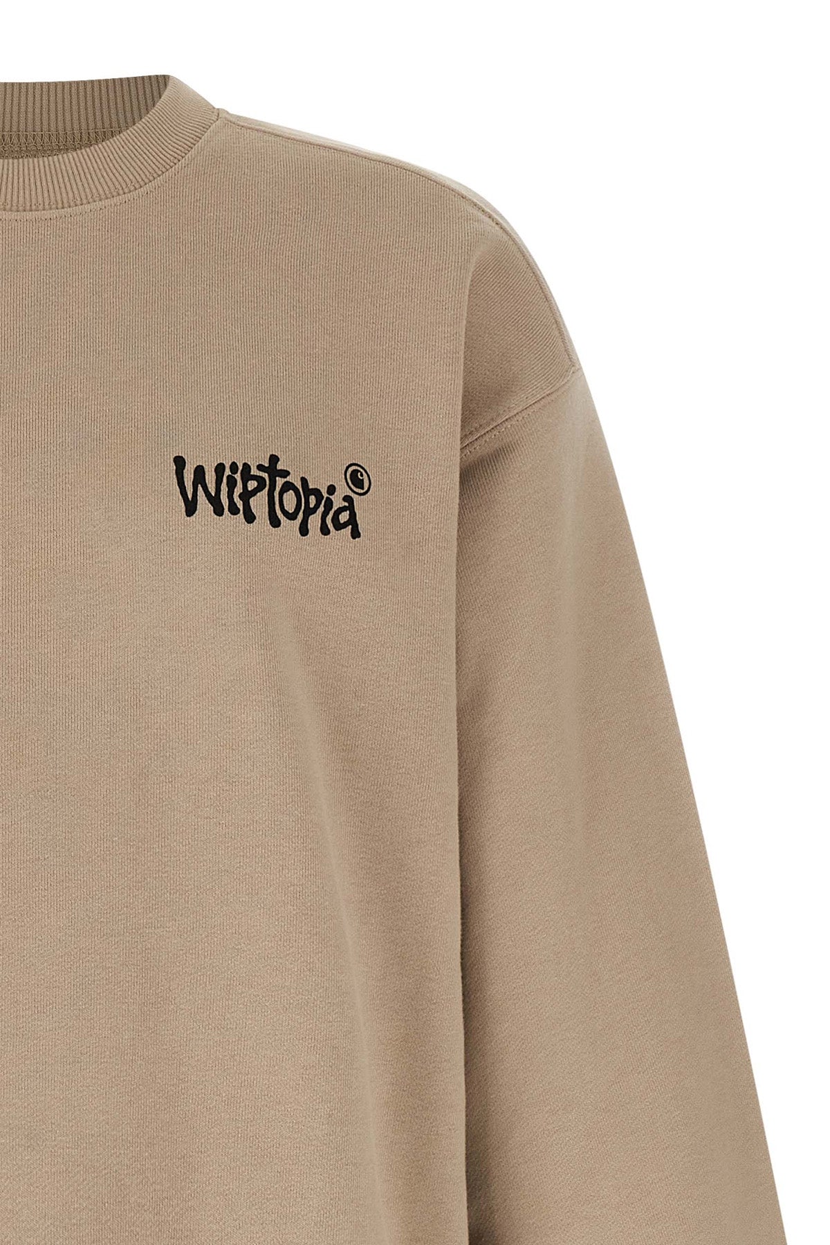 wiptopia sweatshirt in heavy unbrushed polyester-cotton jersey