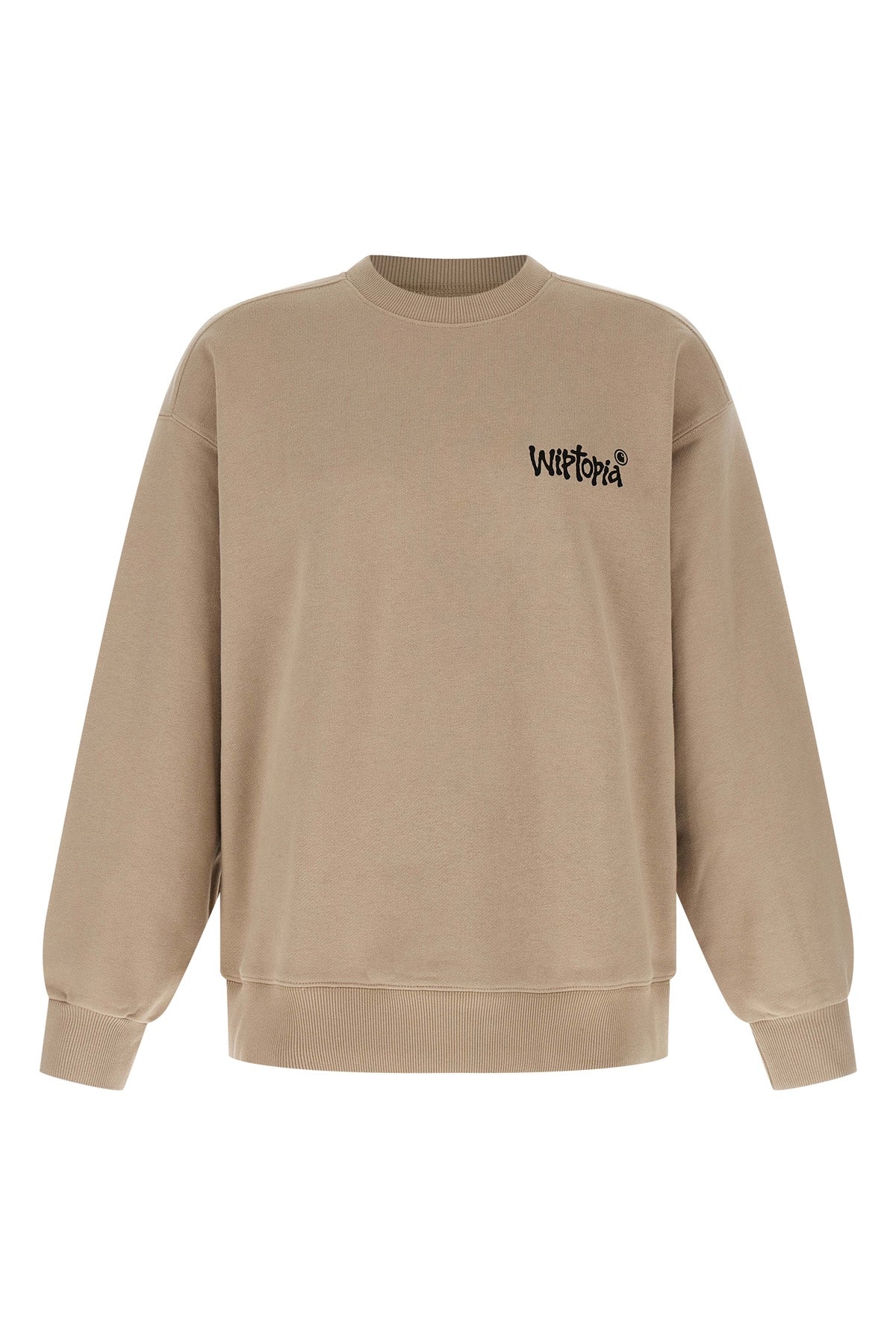 wiptopia sweatshirt in heavy unbrushed polyester-cotton jersey