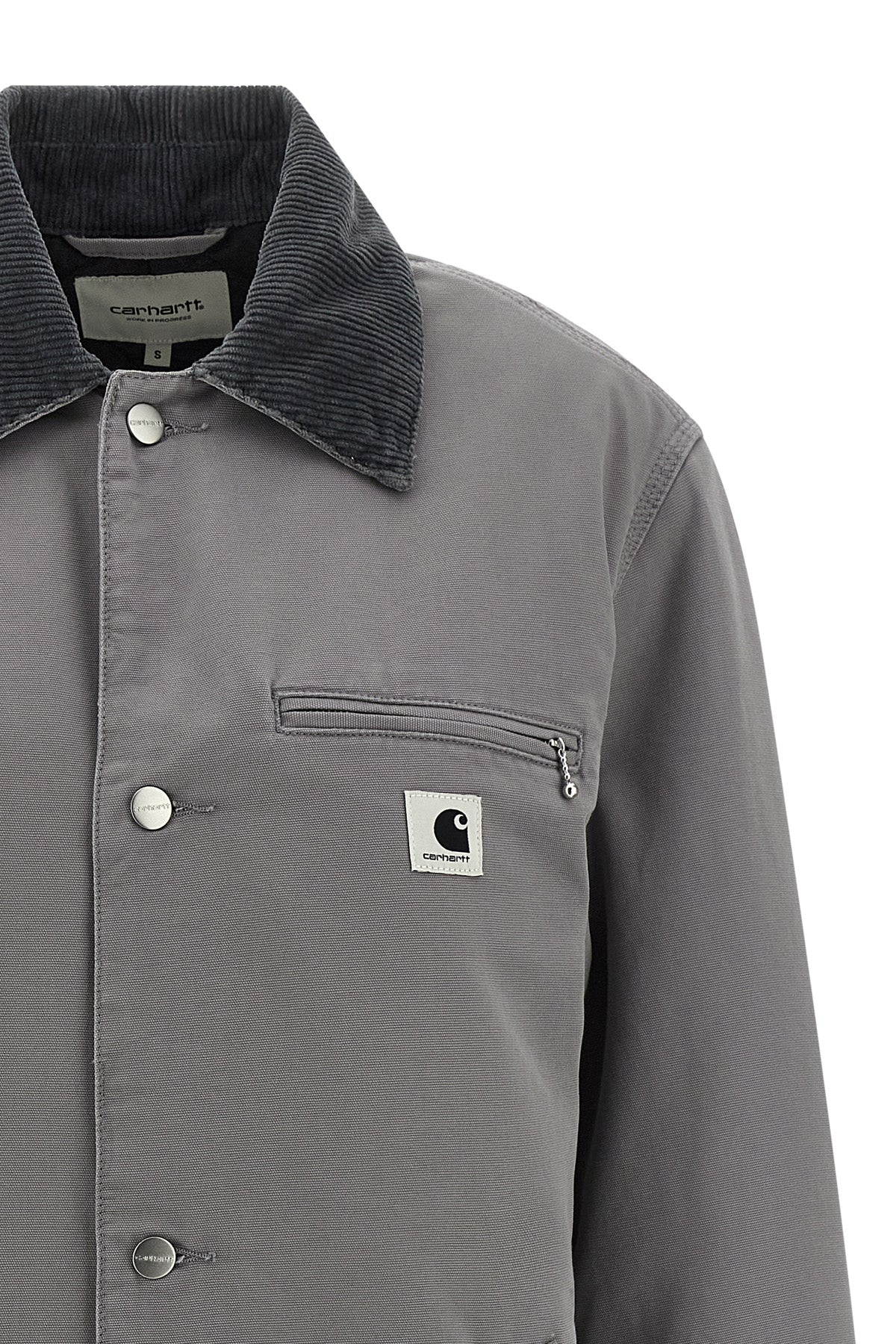 webster long coat in medium-weight cotton canvas