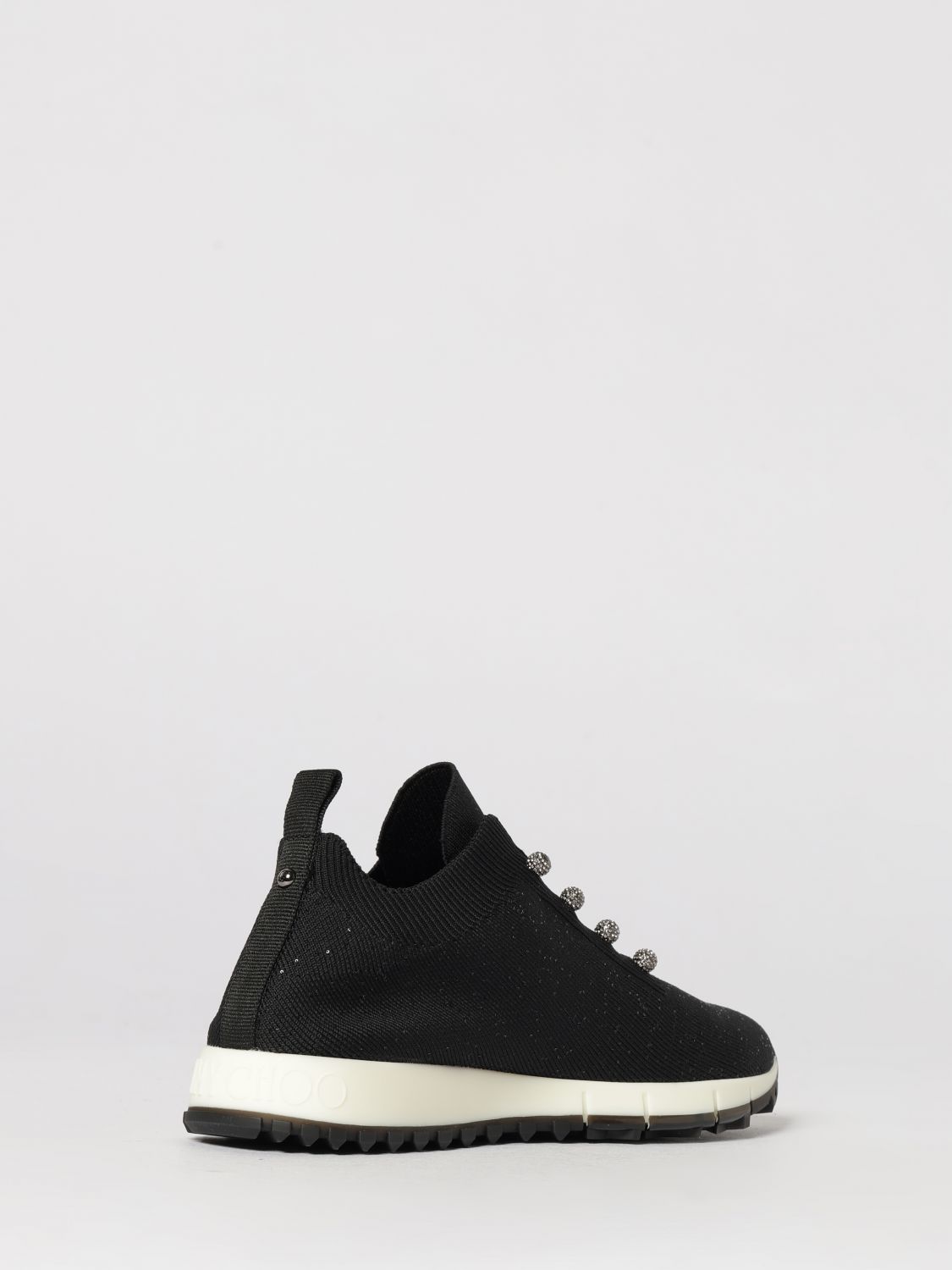 veles stretch jersey sneakers with embroidered sequins
