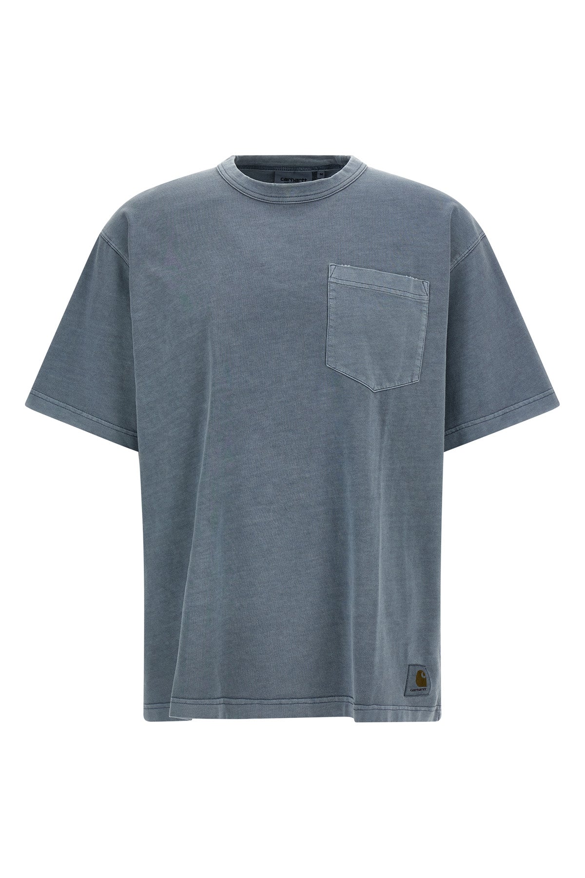 torion pocket garment-dyed cotton t-shirt