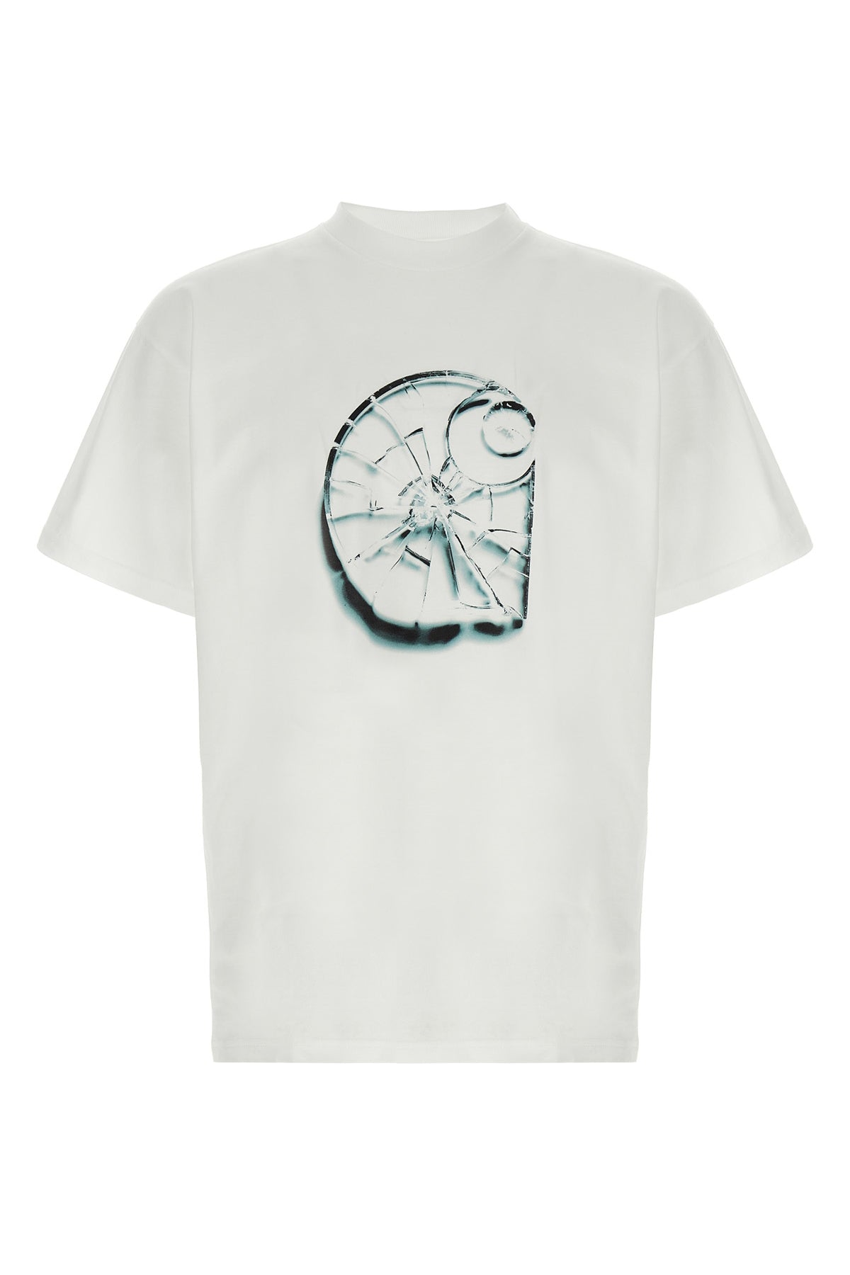 shattered t-shirt in cotton jersey of medium weight