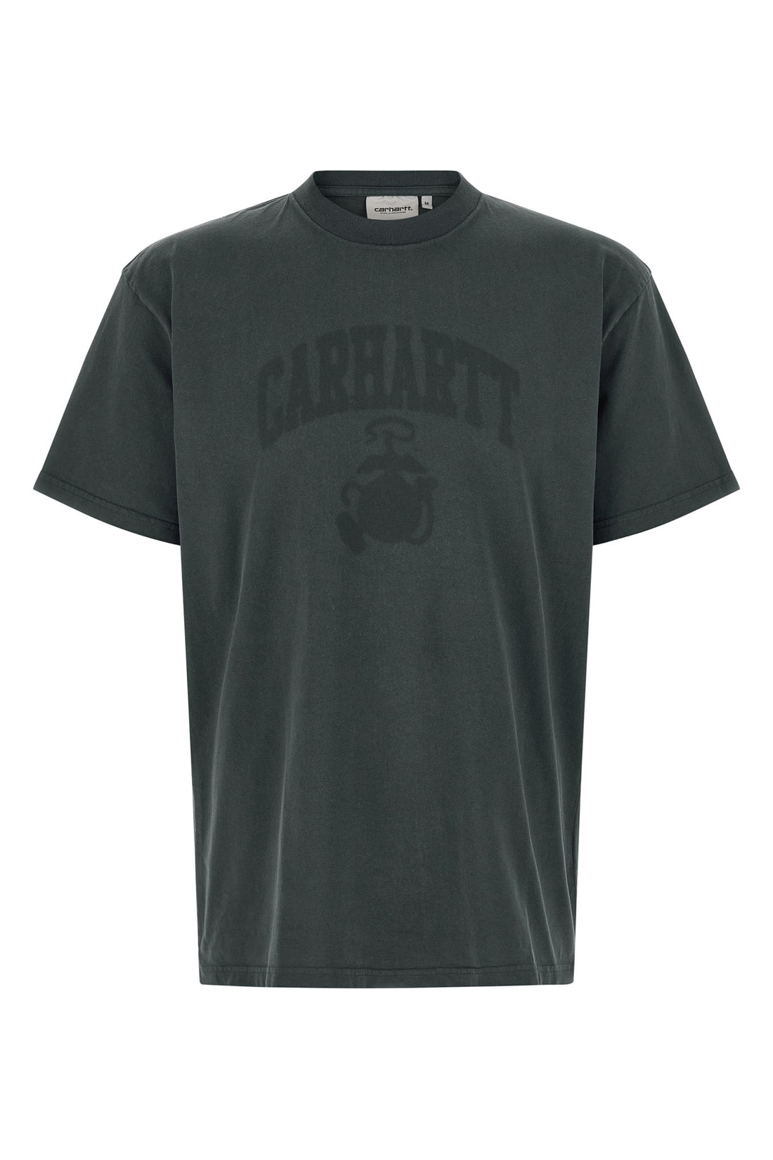CARHARTT WIP XL faded pond corps organic cotton crew neck t-shirt