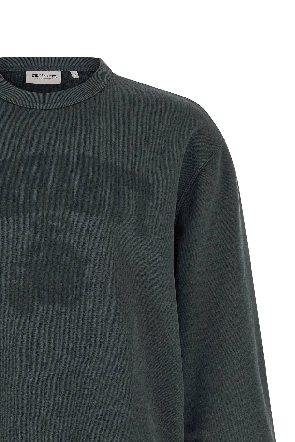 faded pond corps sweatshirt in organic cotton