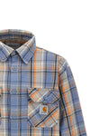 tunick shirt in medium-weight cotton twill washed for a used effect