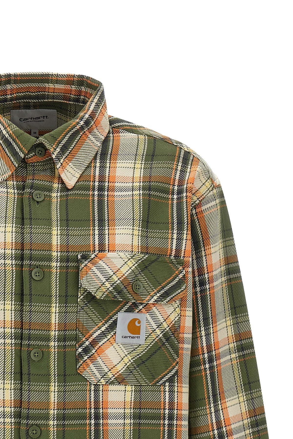 tunick shirt in medium-weight cotton twill washed for a used effect