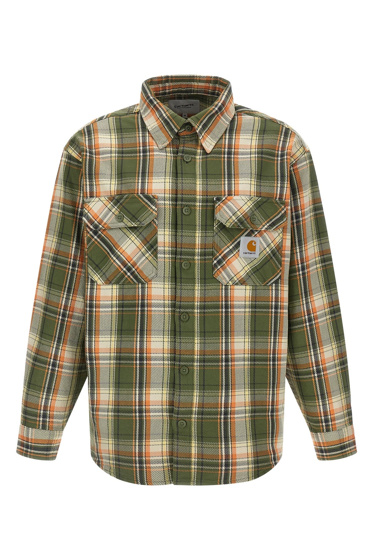 tunick shirt in medium-weight cotton twill washed for a used effect
