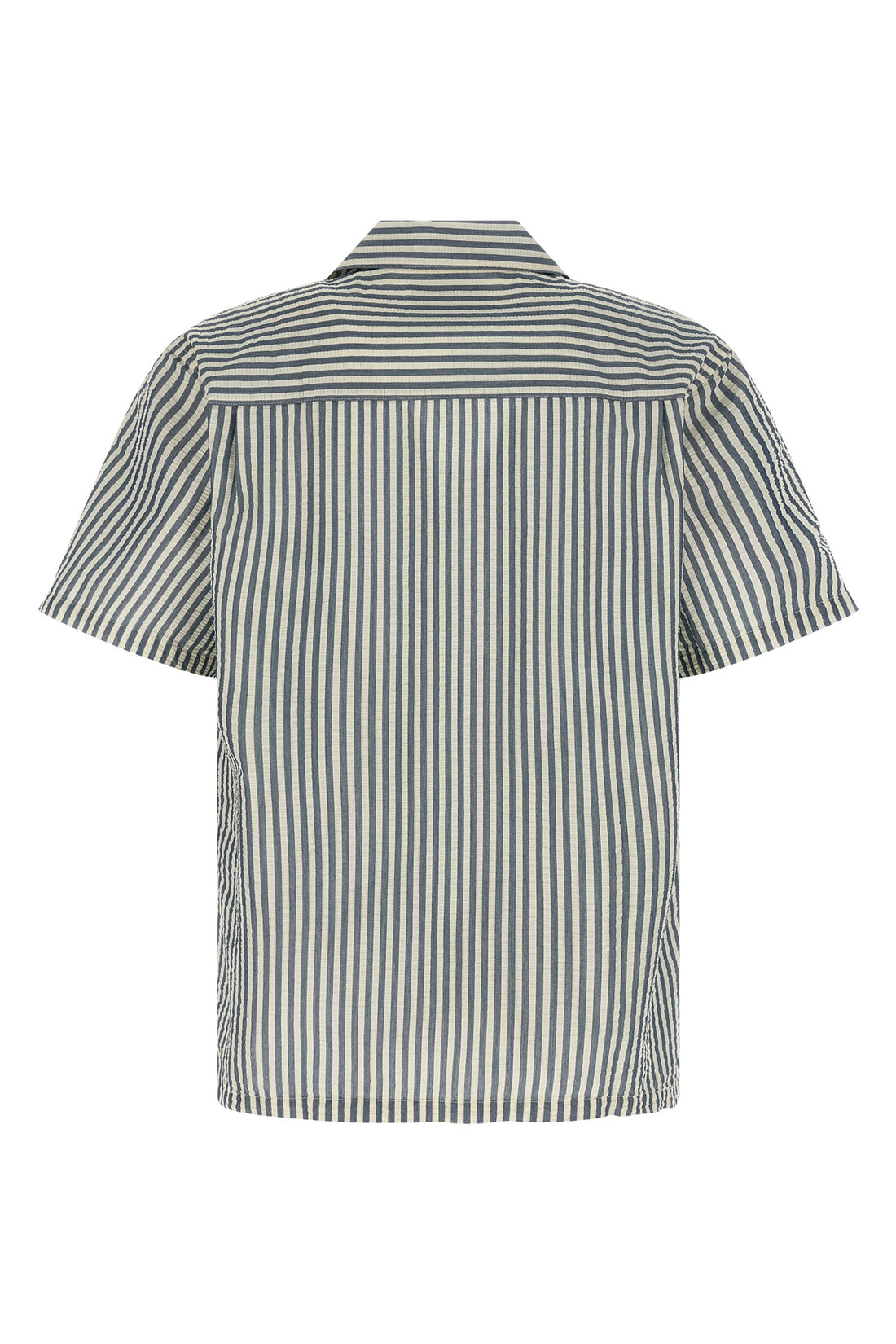 CARHARTT WIP M leavel shirt in lightweight polyester and cotton seersucker