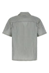leavel shirt in lightweight polyester and cotton seersucker