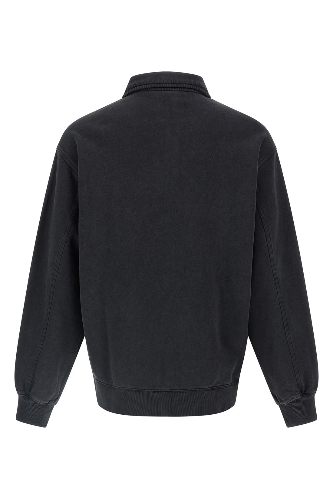 CARHARTT WIP L detroit sweatshirt in heavy brushed cotton jersey washed for a used effect