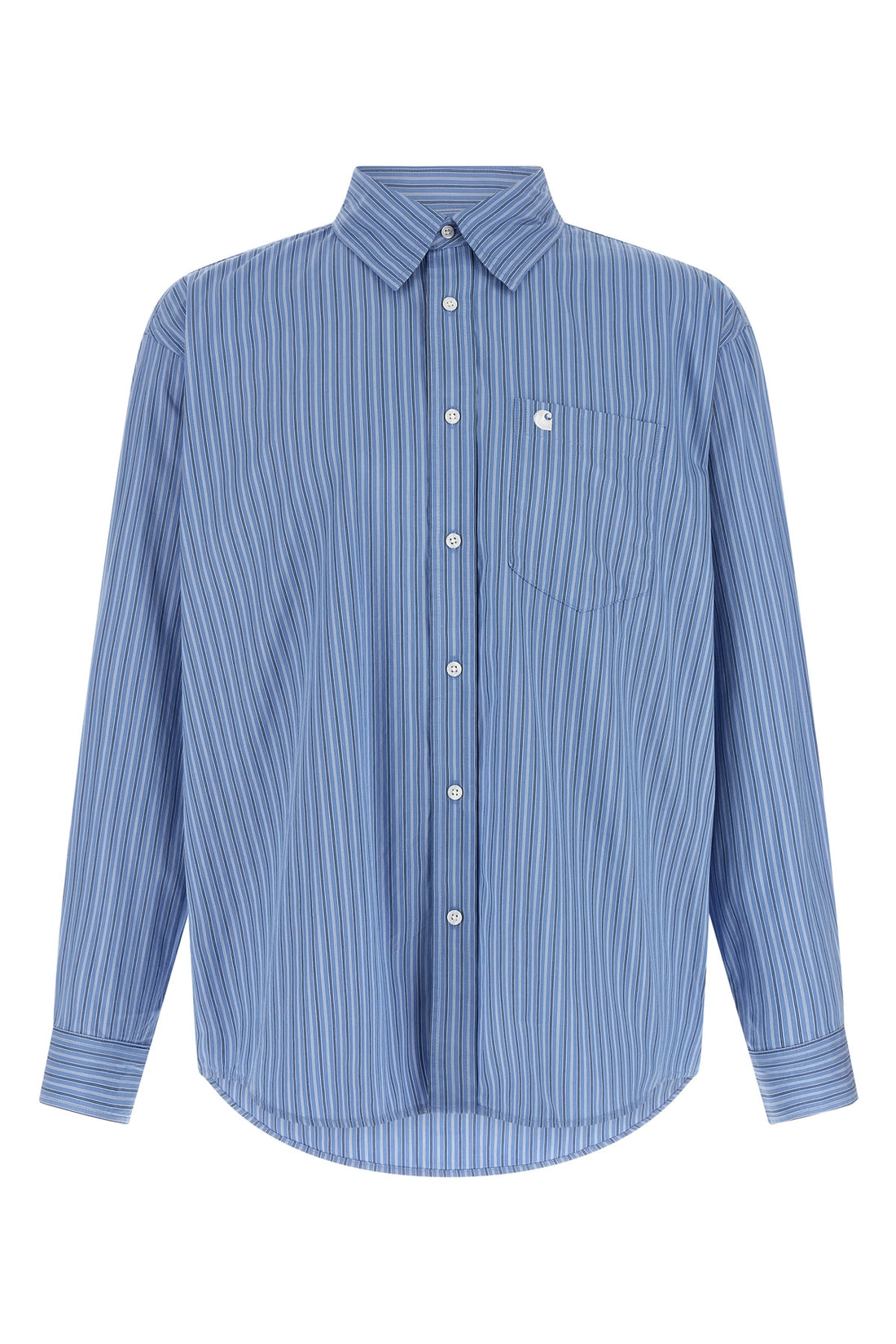 CARHARTT WIP M keene stripe striped cotton poplin shirt