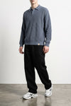 the carhartt wip long-sleeved miles knit polo shirt