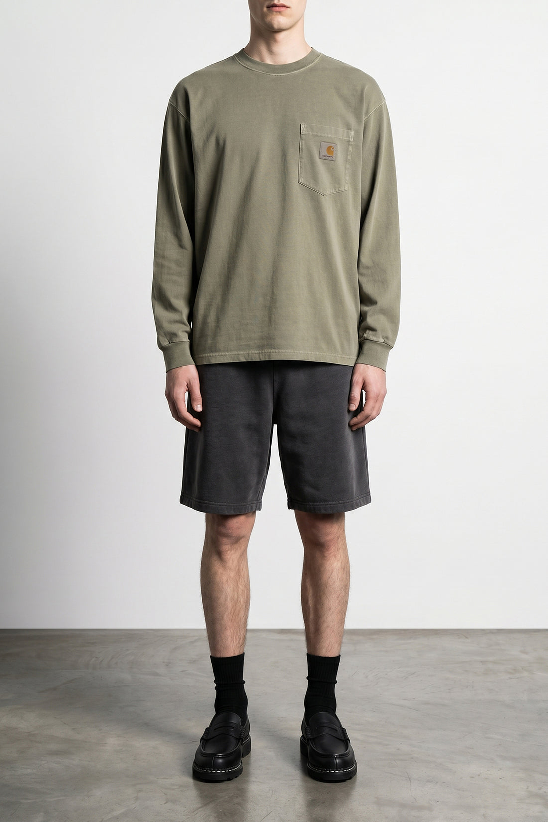 CARHARTT WIP L pocket crewneck jersey t-shirt in organic cotton jersey