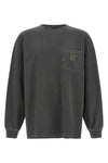 pocket crewneck jersey t-shirt in organic cotton jersey