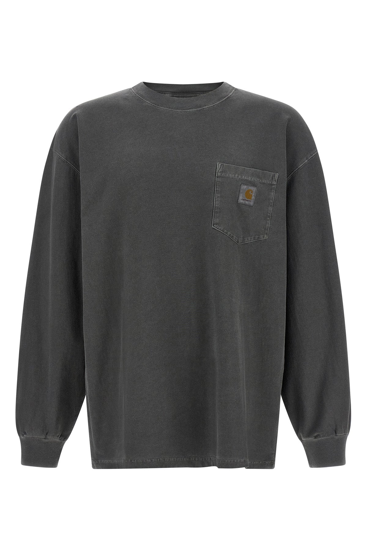 pocket crewneck jersey t-shirt in organic cotton jersey