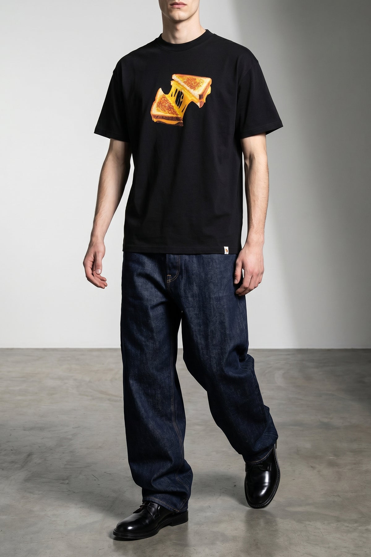 cheese toast organic cotton crew neck t-shirt