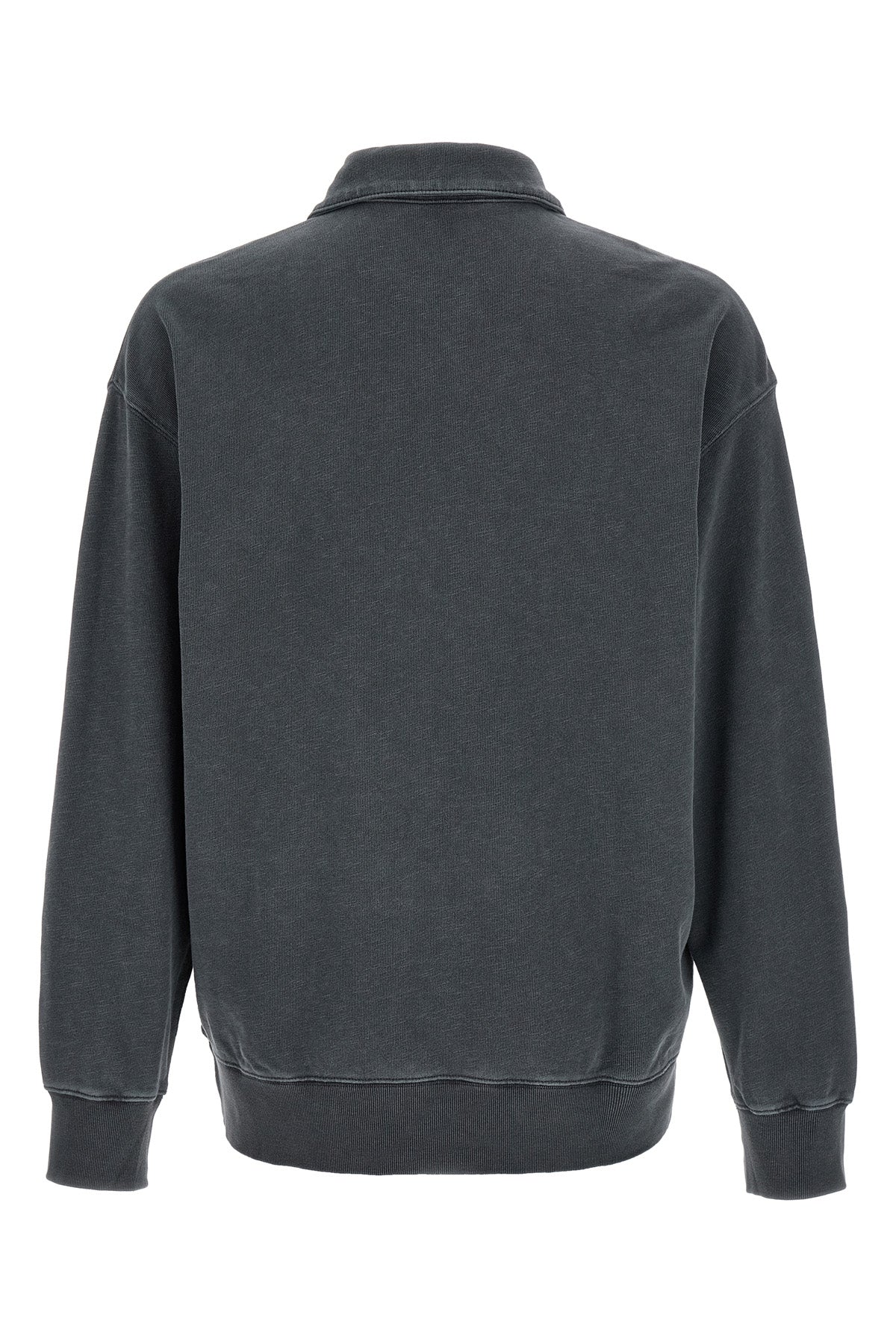 harper polo shirt in heavy cotton jersey dyed garment