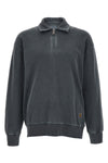 harper polo shirt in heavy cotton jersey dyed garment