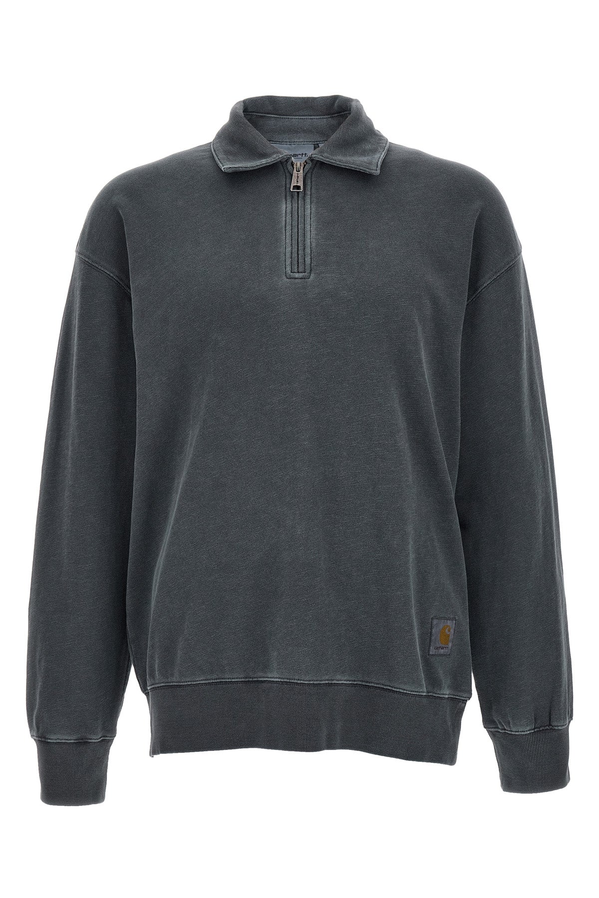 harper polo shirt in heavy cotton jersey dyed garment