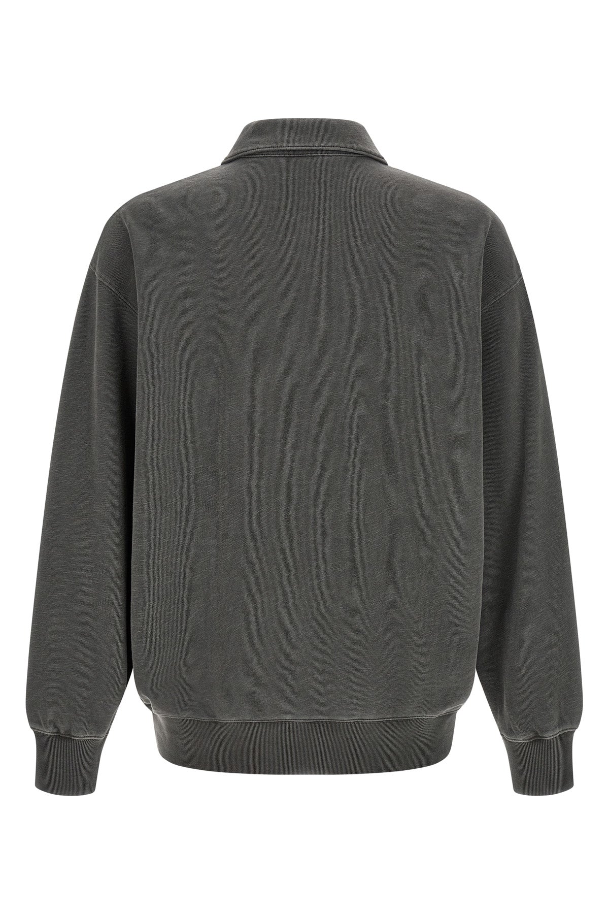 harper polo shirt in heavy cotton jersey dyed garment