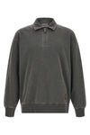 harper polo shirt in heavy cotton jersey dyed garment