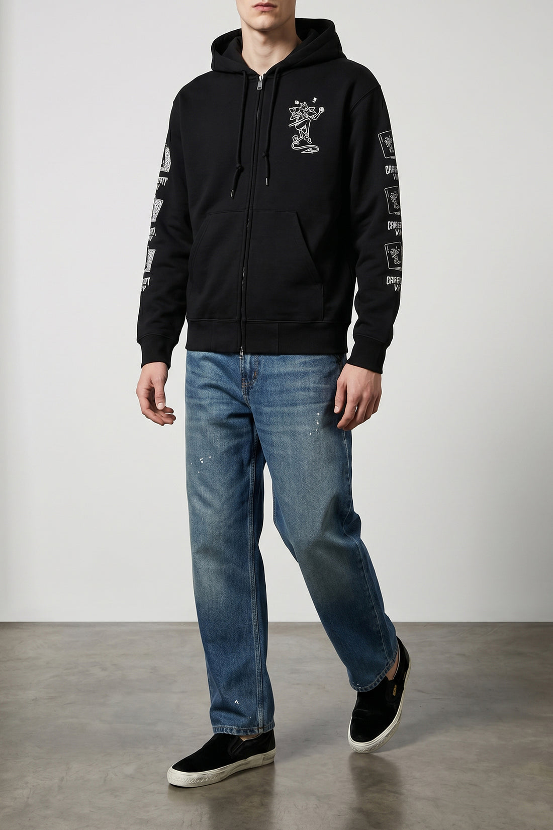 CARHARTT WIP L playing cards cotton blend hoodie