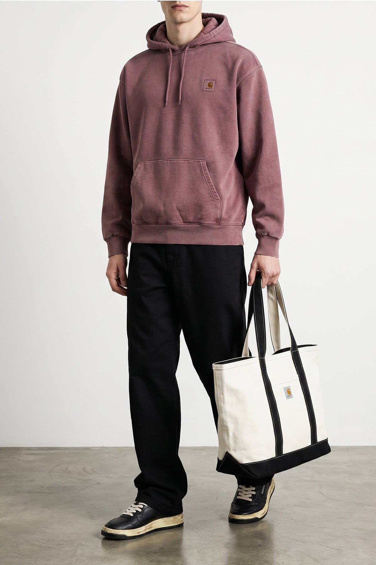 canvas beach tote shopping bag in heavy cotton and polyester canvas